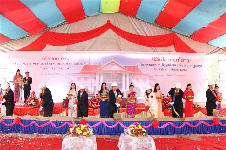 ລົງມືກໍ່ສ້າງສຳນັກງານສະຖານກົງສູນໃຫຍ່ຫວຽດນາມປະຈຳພາກເໜືອລາວ